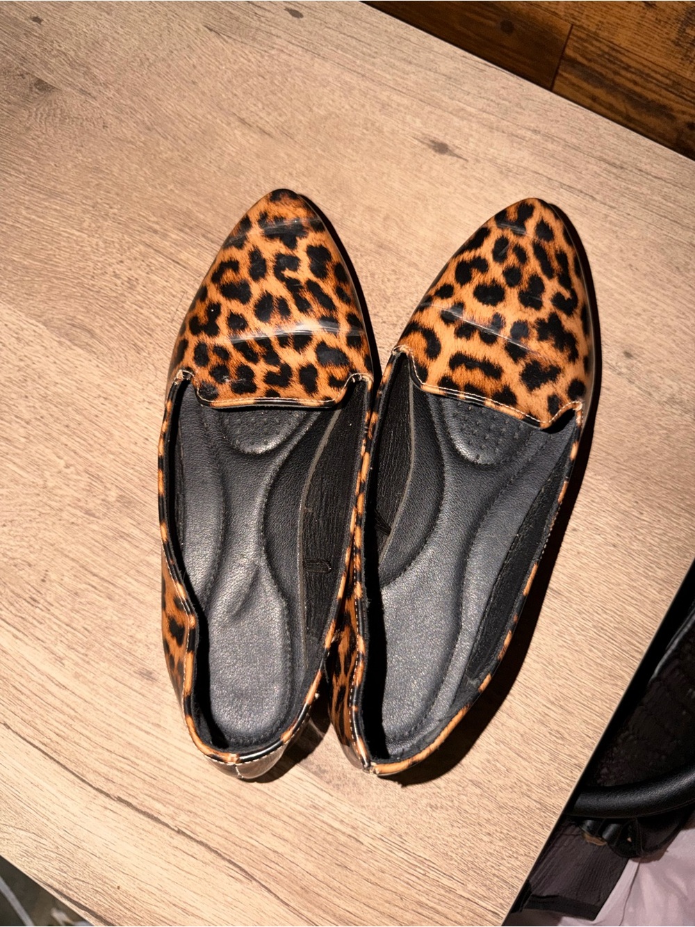 Leopard Print Women's Loafers - Brown Pattern